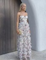 MAXI DRESS TIERED RUFFLE