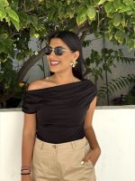 BLOUSE LYCRA DRAPE - Image 3