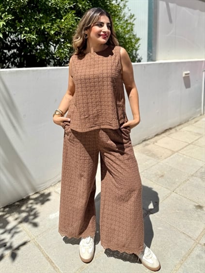 BLOUSE CROPPED CUTWORK