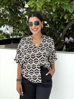 SHIRT PRINTED MAO V NECK - Image 7