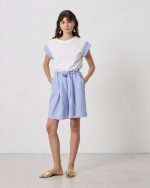 BERMUDA STRIPES PLEATED