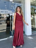MAXI SATIN DRESS - Image 11