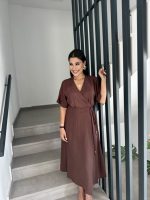 MIDI DRESS LINEN WRAP