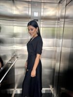MIDI DRESS LINEN WRAP - Image 5