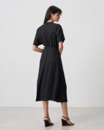 MIDI DRESS LINEN WRAP - Image 8