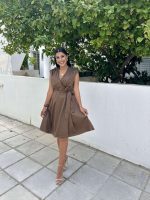 DRESS COTTON CROSS FRONT