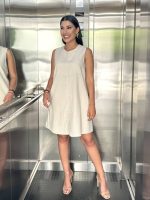 SHORT LINEN DRESS