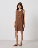 SHORT LINEN DRESS - Image 9