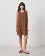 SHORT LINEN DRESS - Image 14