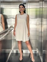 SHORT LINEN DRESS - Image 15