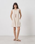SHORT LINEN DRESS - Image 17