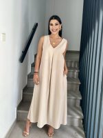 LONG LINEN DRESS - Image 2