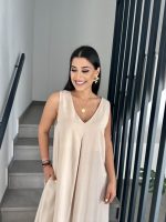 LONG LINEN DRESS - Image 4