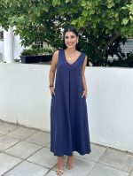 LONG LINEN DRESS - Image 18