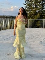 MAXI STRAPLESS SEQUIN DRESS - Image 2