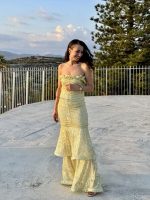MAXI STRAPLESS SEQUIN DRESS - Image 3