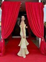 MAXI STRAPLESS SEQUIN DRESS - Image 4