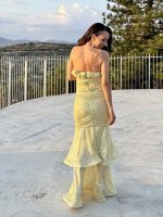 MAXI STRAPLESS SEQUIN DRESS - Image 6