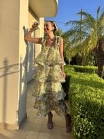 MIDI DRESS TIERED RUFFLE - Image 5