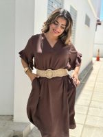 MIDI DRESS LOOSE FIT - Image 4