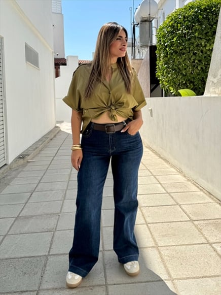 TROUSER JEAN WIDE LEG