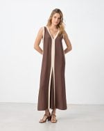 LONG DRESS CONTRAST