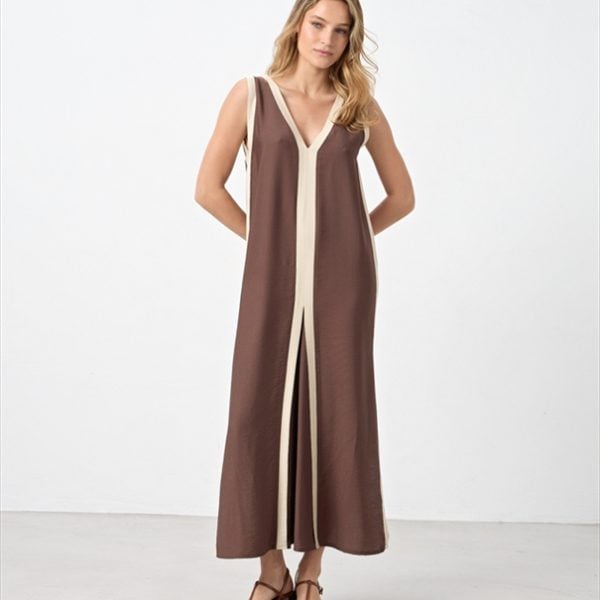 LONG DRESS CONTRAST