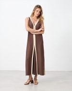 LONG DRESS CONTRAST - Image 2