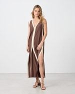 LONG DRESS CONTRAST - Image 3