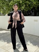 TROUSER CREPE WIDE LEG