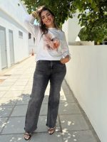 JEAN TROUSER RHINESTONES