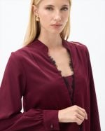BLOUSE CREPE LACE DETAILS - Image 4