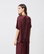 BLOUSE SATIN SHORT SLEEVE - Image 5