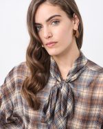 CHIFFON CHECKERED SHIRT - Image 3