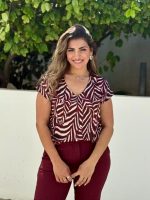 BLOUSE SATIN SHORT SLEEVE - Image 2