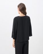 BLOUSE CREPE FLARED SLEEVE - Image 10