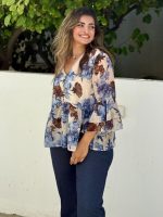 CHIFFON PRINTED FLARED SLEEVE - Image 5