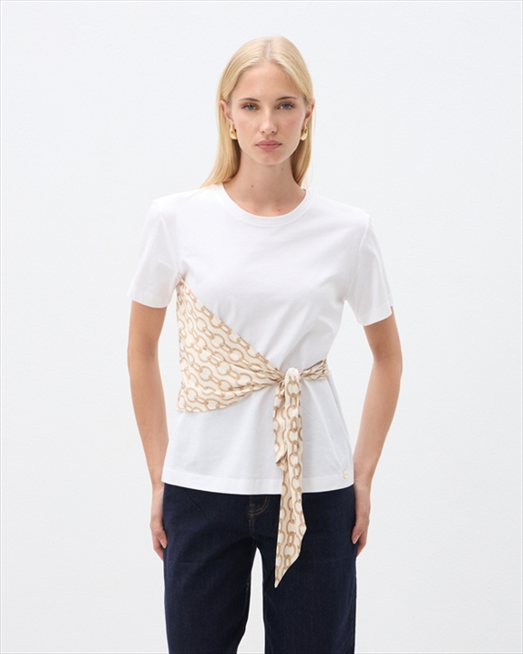 42067A.jpg T-SHIRT COTTON SCARF - Image 1