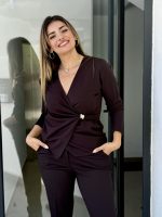 BLOUSE LYCRA CROSS FRONT - Image 6