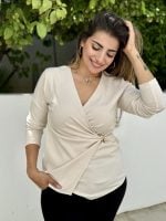 BLOUSE LYCRA CROSS FRONT - Image 12