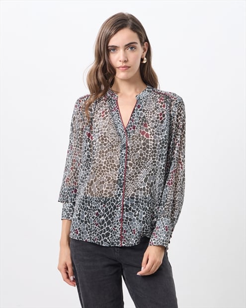 42079.jpg BLOUSE PRINTED LONG SLEEVE - Image 1