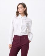 COTTON SHIRT RHINESTONE COLLAR - Image 2