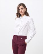 COTTON SHIRT RHINESTONE COLLAR - Image 5