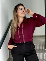 SHIRT CREPE RHINESTONES - Image 5