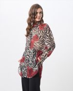 CHIFFON SHIRT LONG ZEBRA PRINT - Image 7
