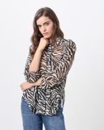 CHIFFON SHIRT ZEBRA PRINT - Image 2
