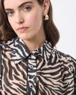 CHIFFON SHIRT ZEBRA PRINT - Image 4