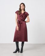 MIDI SATIN SHORT SLEEVE
