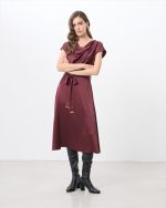 MIDI SATIN SHORT SLEEVE - Image 7