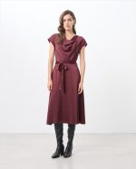MIDI SATIN SHORT SLEEVE - Image 8